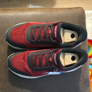Skechers Red and Black Athletic Shoes